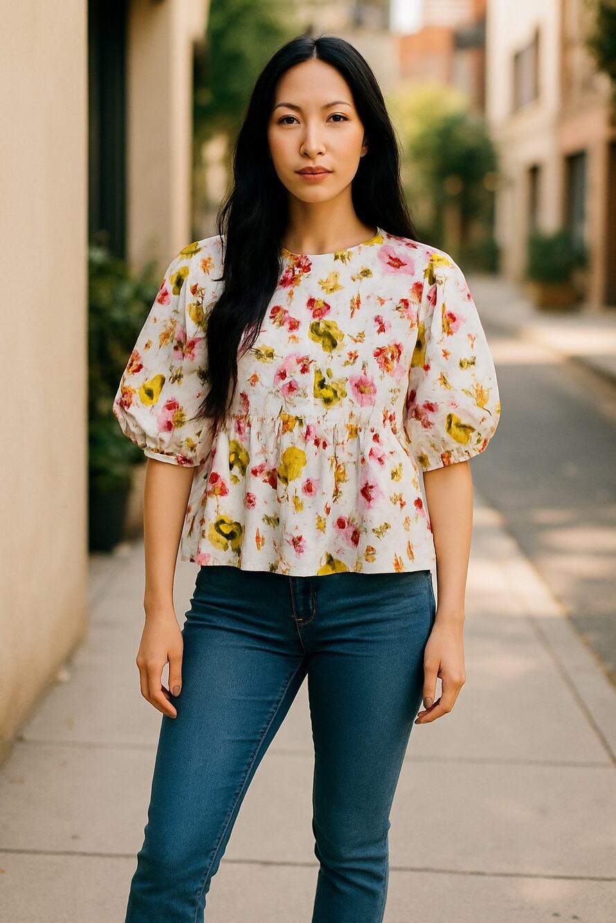 Merlette New Womens Paraiso Blouse Floral Size XS with FLAW Boho Feminine Chic